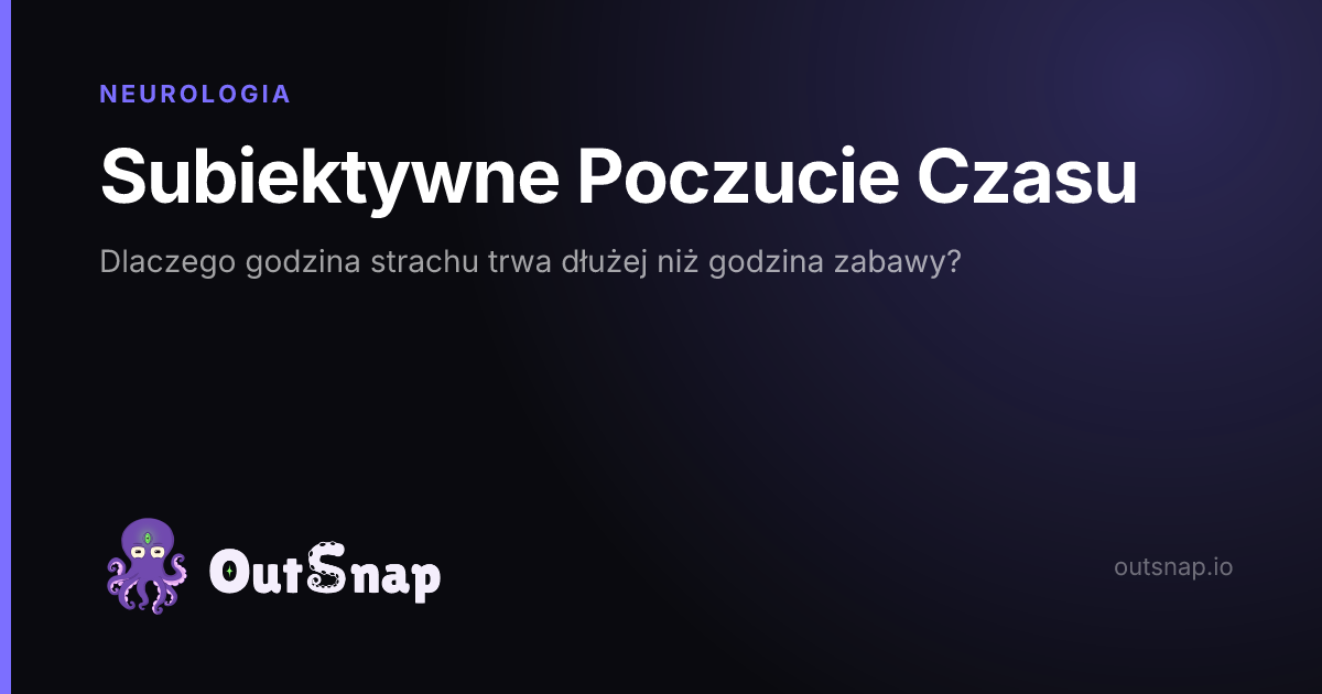 OutSnap, karta wiedzy: Subiektywne Poczucie Czasu (Neurologia)